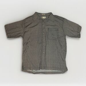 VTG 90’s Men’s Geometric Button Down Shirt Size Xl 100% Rayon